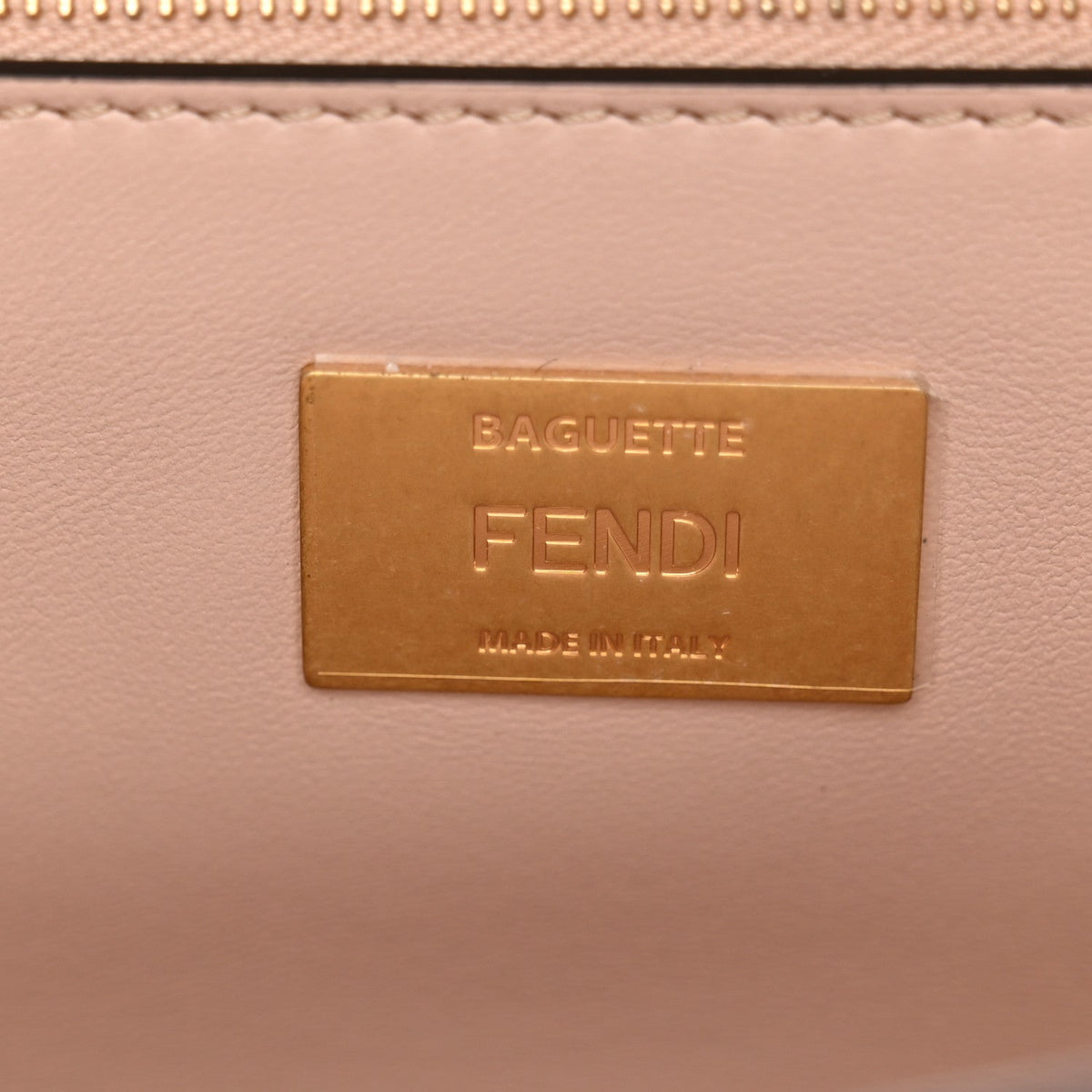 Fendi Calfskin FF 1974 Embossed Baguette Soap