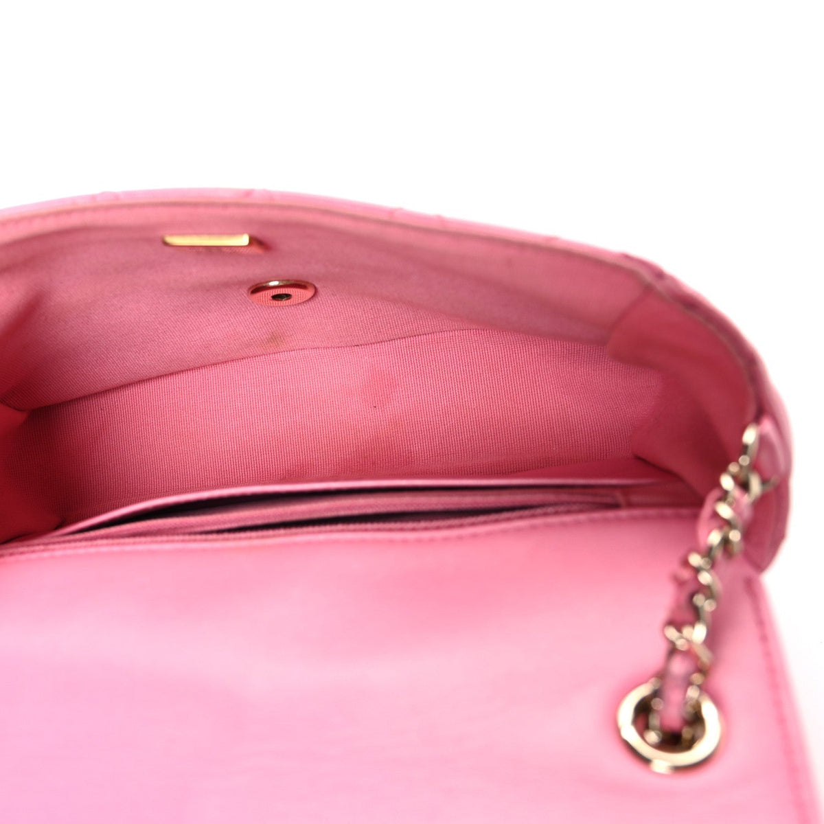 Chanel Lambskin Enamel Quilted Small Candy Hearts Flap Pink