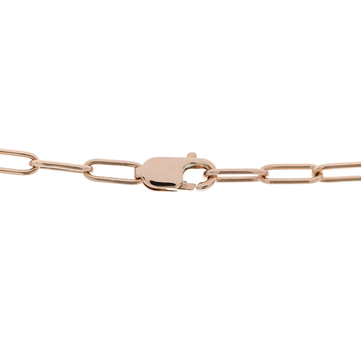 Tiffany 18K Rose Gold Pink Sapphire Small Lock Pendant Necklace