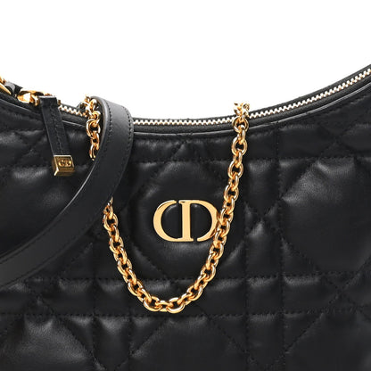 Christian Dior Calfskin Macrocannage Miss Caro Diorling Mini Bag Black