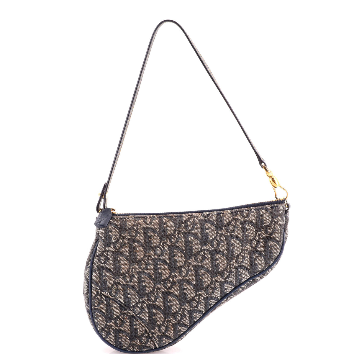 Vintage Saddle Bag Diorissimo Canvas Mini