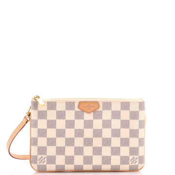 Double Zip Pochette Damier