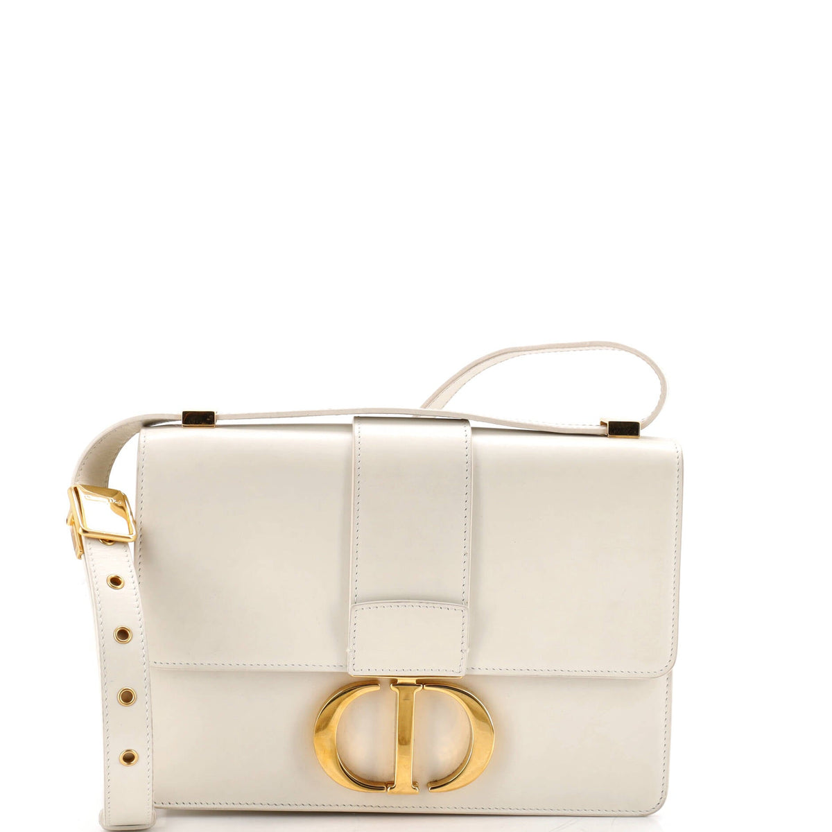 30 Montaigne Flap Bag Leather