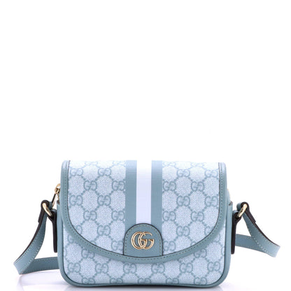 Ophidia Flap Shoulder Bag GG Coated Canvas Mini