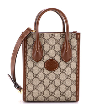 Interlocking G Patch Tote GG Coated Canvas Mini