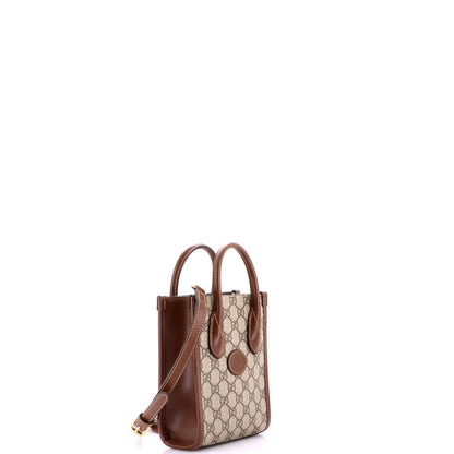Interlocking G Patch Tote GG Coated Canvas Mini