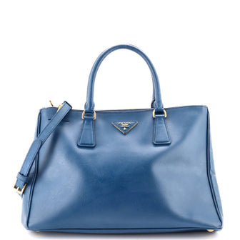 Double Zip Lux Tote Saffiano Leather Large