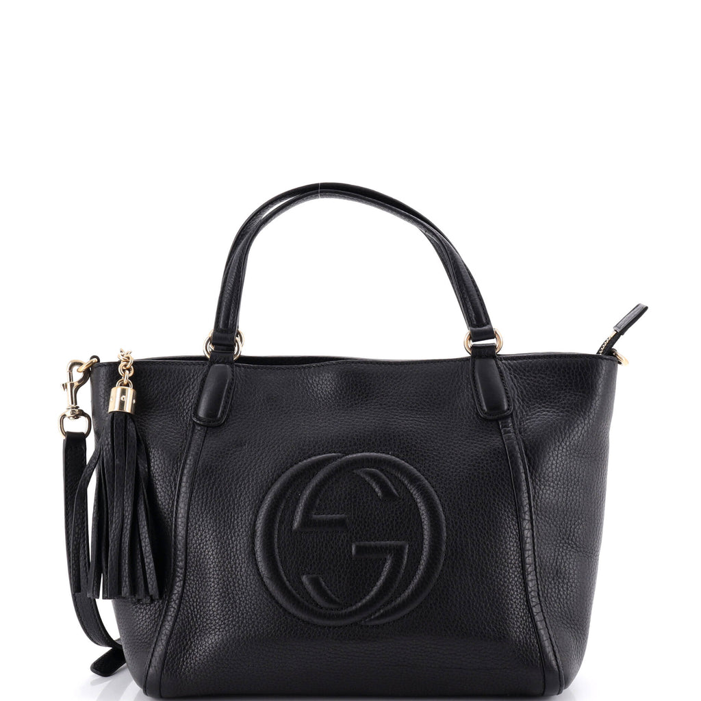 Soho Convertible Top Handle Bag Leather Small