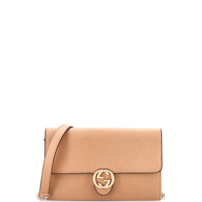 Interlocking Wallet on Chain Leather