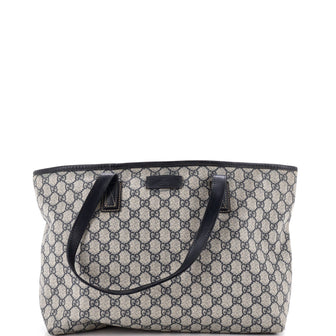 Plus Tote GG Coated Canvas with Leather Medium