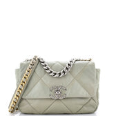 19 Flap Bag Quilted Leather Medium