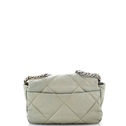 19 Flap Bag Quilted Leather Medium