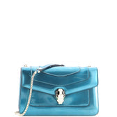 Serpenti Forever Shoulder Bag Metallic Leather Small