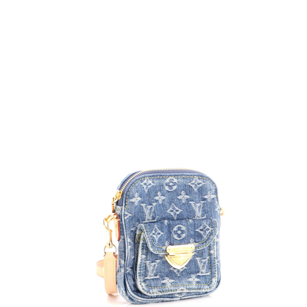 Fairfax Pochette Crossbody Bag LV Remix Monogram Denim