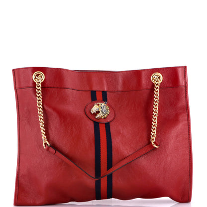 Rajah Chain Tote Leather Large