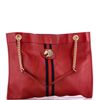 Rajah Chain Tote Leather Large