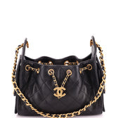 25 Hobo Bag Quilted Caviar Mini