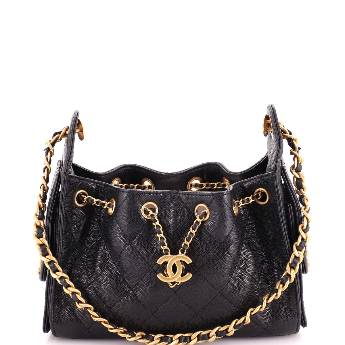 25 Hobo Bag Quilted Caviar Mini