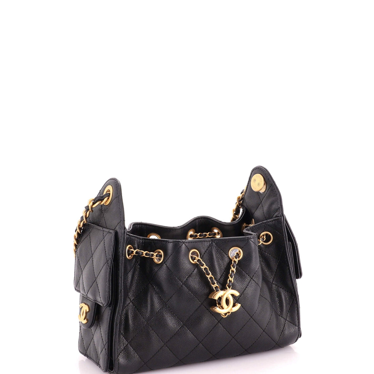 25 Hobo Bag Quilted Caviar Mini