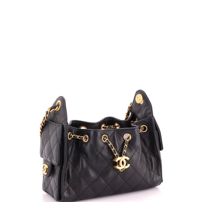 25 Hobo Bag Quilted Caviar Mini