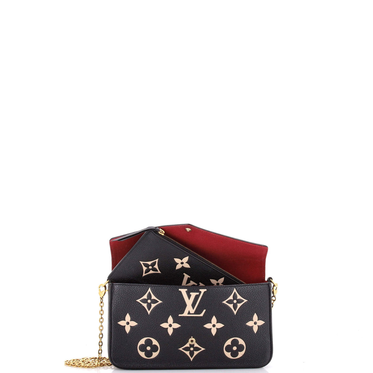 Felicie Pochette Bicolor Monogram Empreinte Giant