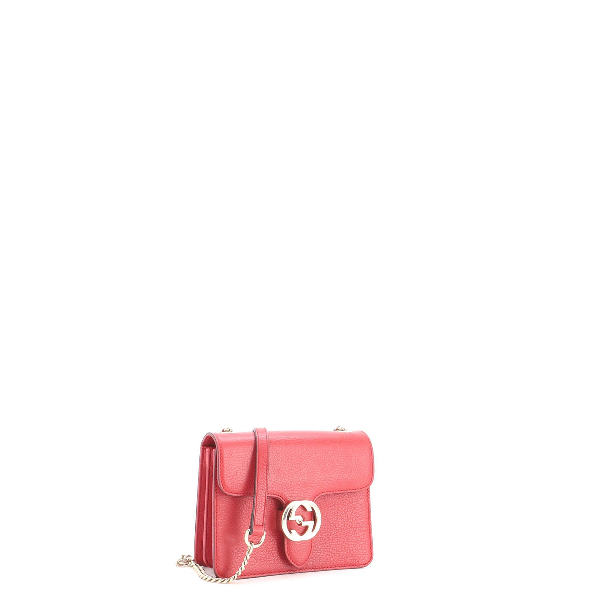 Interlocking Shoulder Bag Leather Small