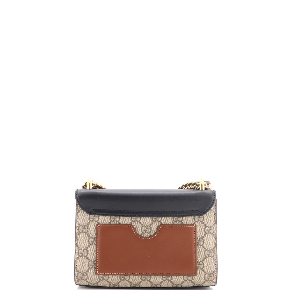 Padlock Shoulder Bag GG Coated Canvas and Leather Small