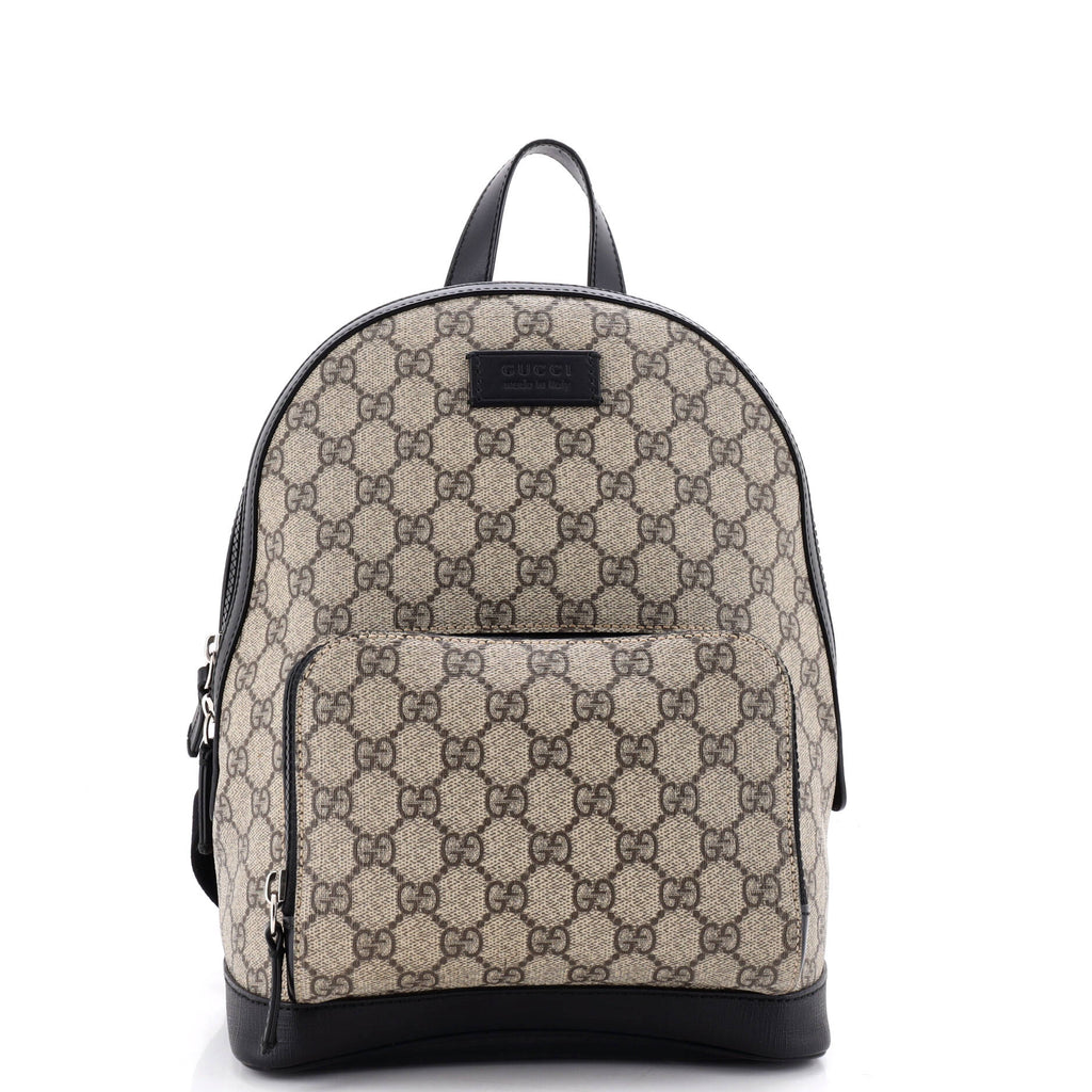 Zip Pocket Backpack GG Coated Canvas Small