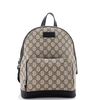 Zip Pocket Backpack GG Coated Canvas Small