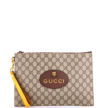 Neo Vintage Wristlet Pouch GG Coated Canvas