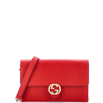 Interlocking Wallet on Chain Leather
