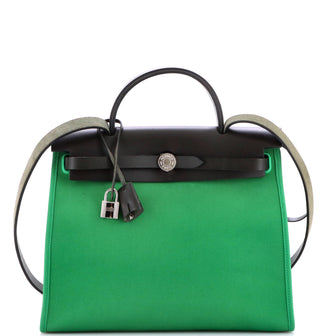 Herbag Zip Leather and Toile 31