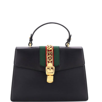 Sylvie Top Handle Bag Leather Medium