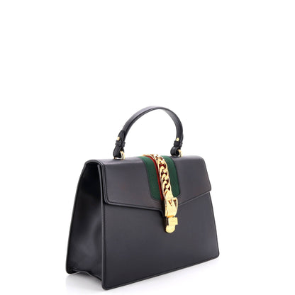 Sylvie Top Handle Bag Leather Medium