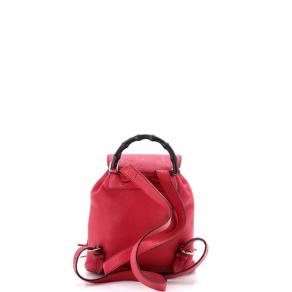 Bamboo Tassel Backpack Leather Medium