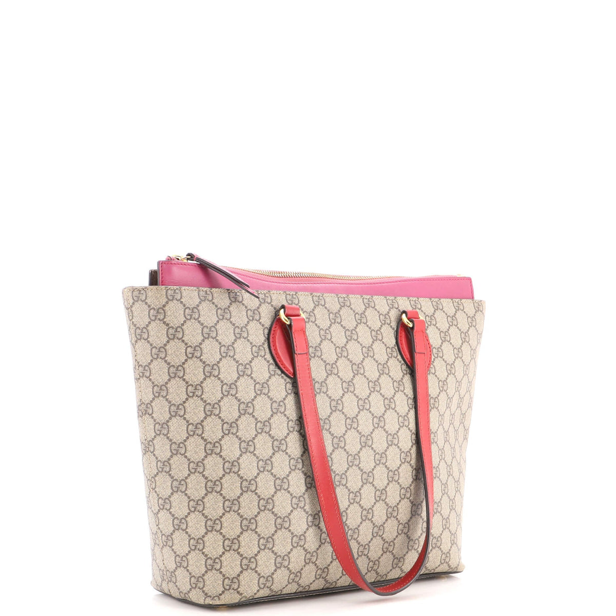 Linea A Zip Tote GG Coated Canvas and Leather Medium