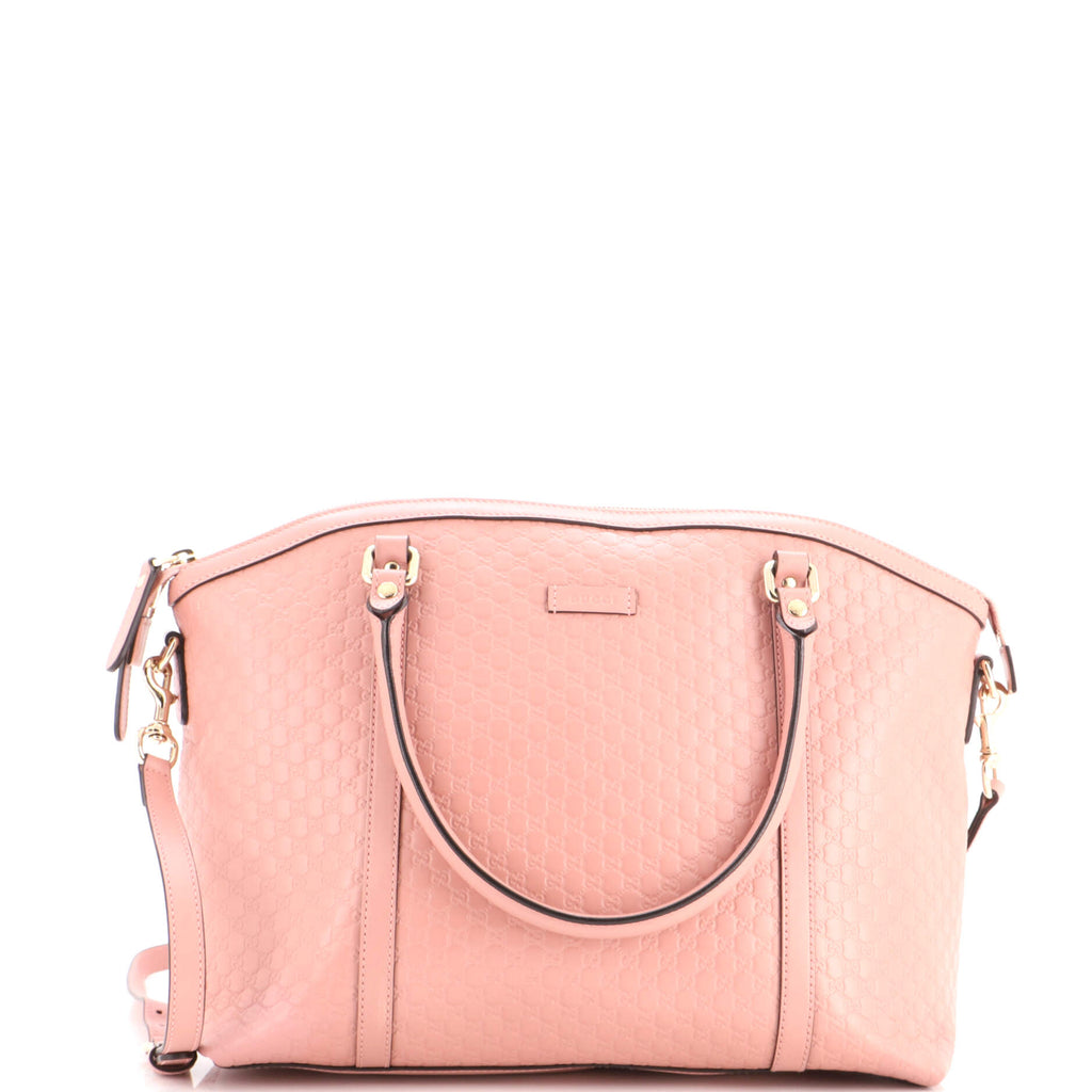 Britt Convertible Dome Satchel Microguccissima Leather Medium