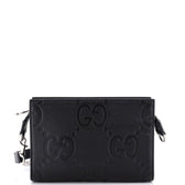 Zip Crossbody Bag Jumbo GG Embossed Leather