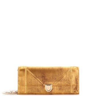 Diorama Chain Clutch Leather