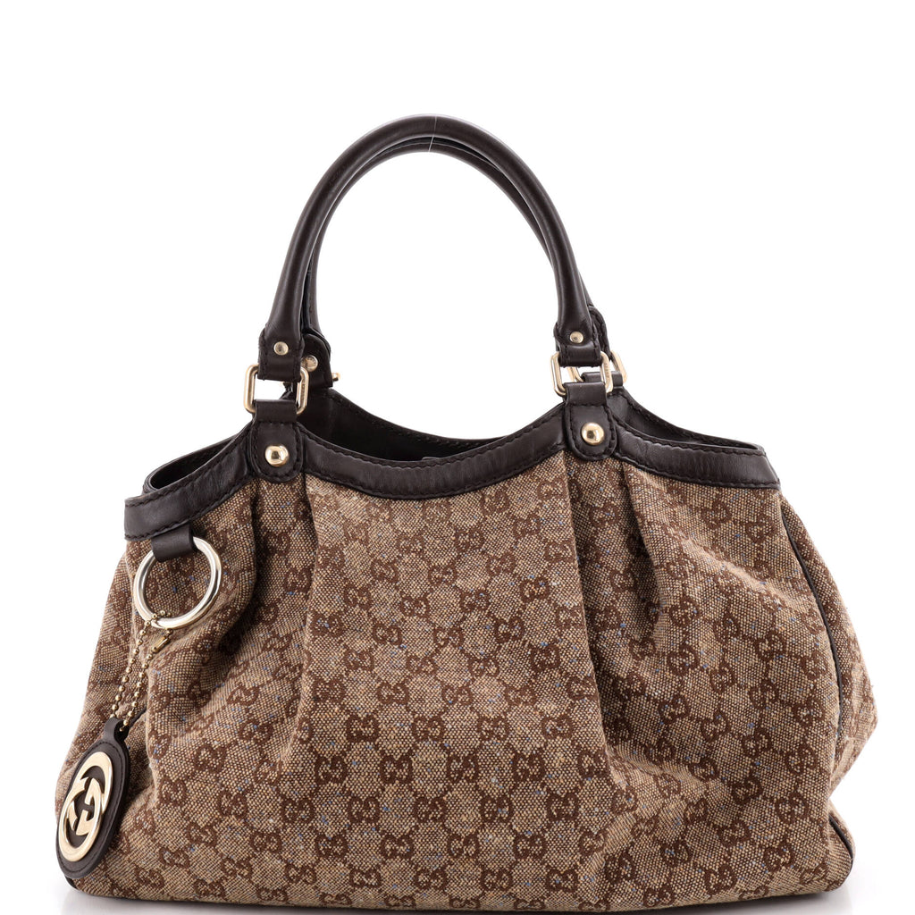 Sukey Tote GG Canvas with Leather Medium