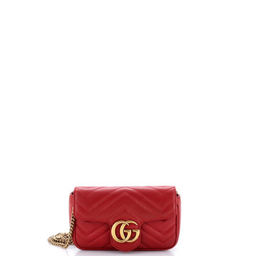 GG Marmont Flap Bag Matelasse Leather Super Mini