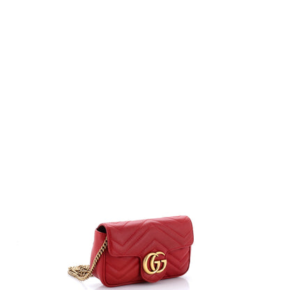 GG Marmont Flap Bag Matelasse Leather Super Mini