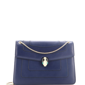 Serpenti Forever Square Shoulder Bag Leather Medium