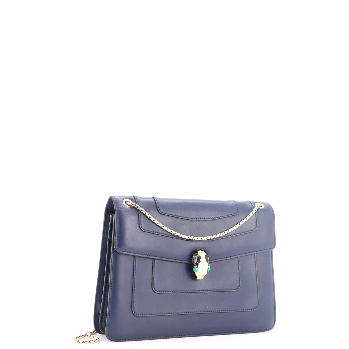 Serpenti Forever Square Shoulder Bag Leather Medium