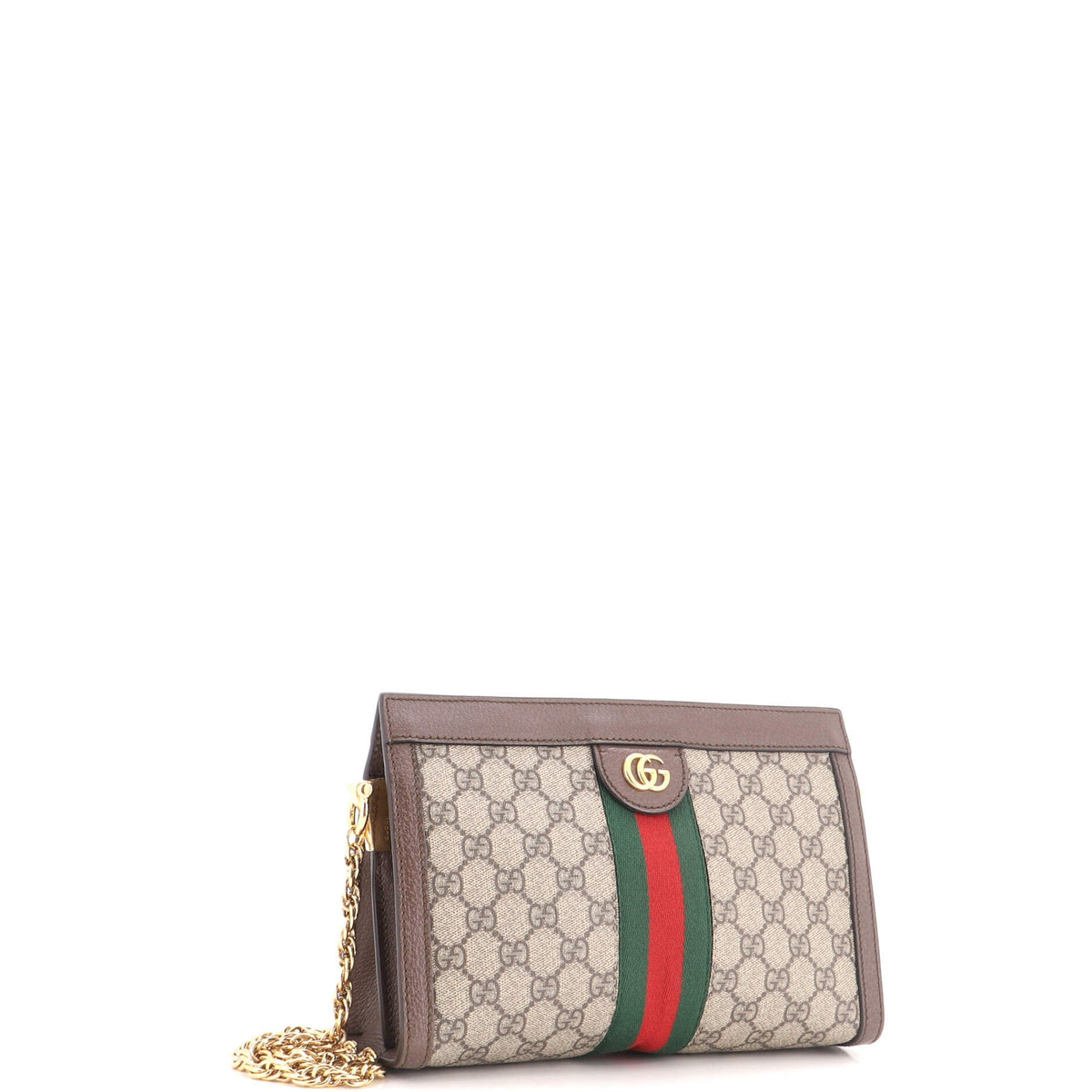 Ophidia Chain Shoulder Bag GG Coated Canvas Small