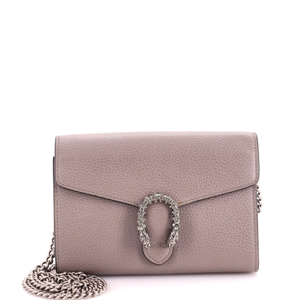 Dionysus Chain Wallet Leather with Embellished Detail Small