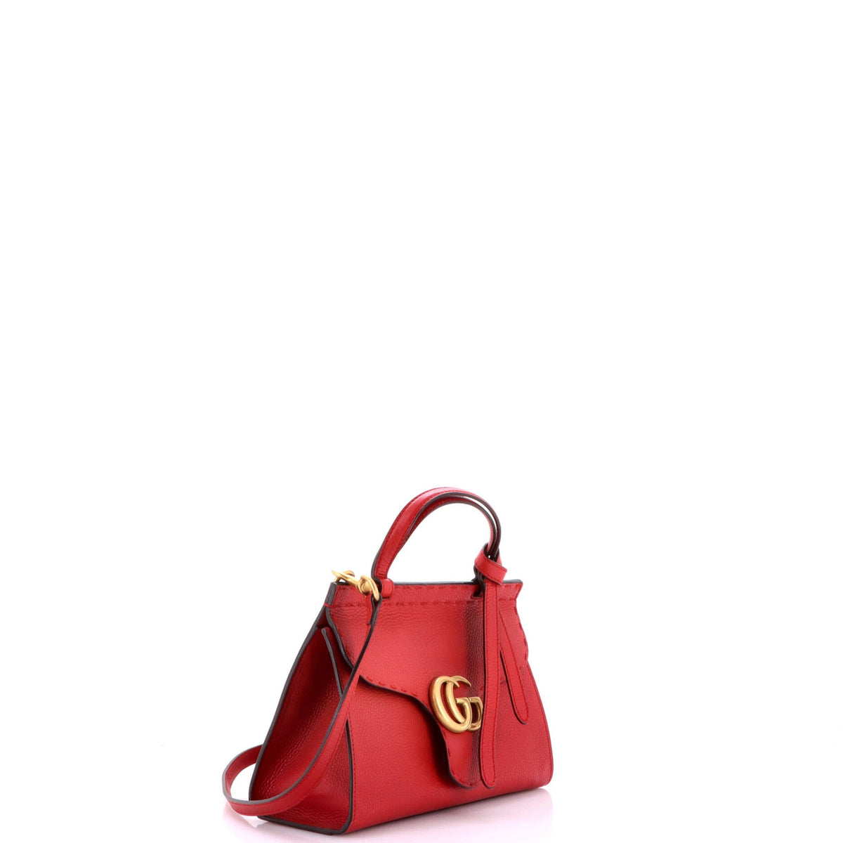 GG Marmont Top Handle Bag Leather Mini