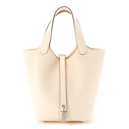 Hermes Taurillon Clemence Picotin Lock 18 PM Bag Nata