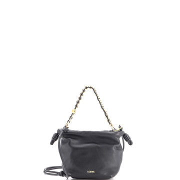 Flamenco Knot Chain Purse Bag Leather Mini