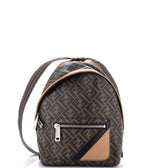 Chiodo Backpack Zucca Coated Canvas with Leather Small